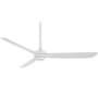 MinkaAire Rudolph 60" 3 Blade Indoor / Outdoor Ceiling Fan with Remote Included Flat White